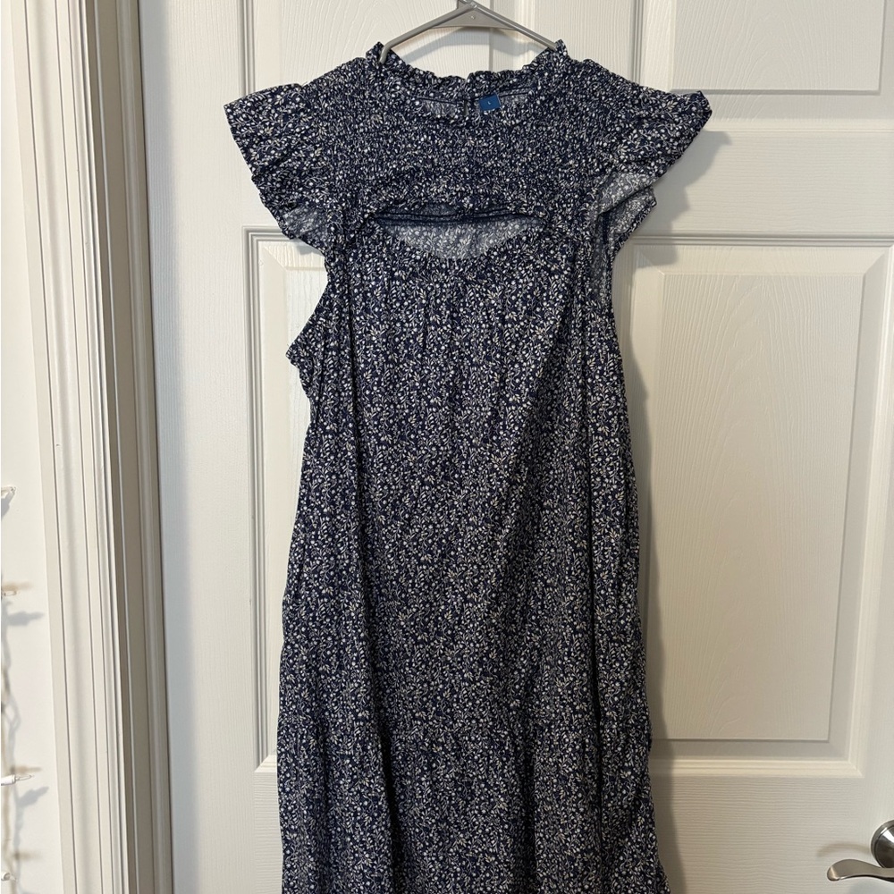 Old Navy Navy Blue Floral Women's Dress